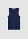 Blue pure cotton vest top_4