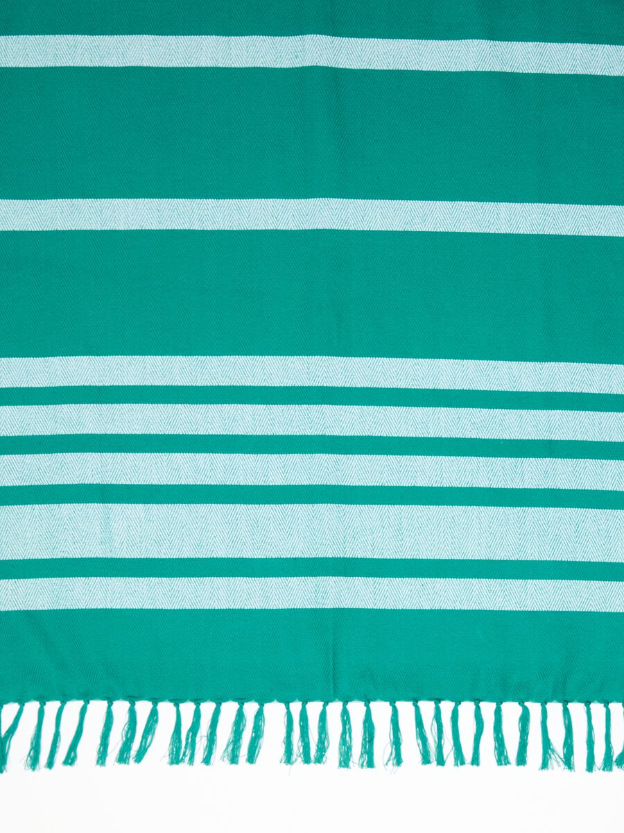 Beach towel with striped design_2