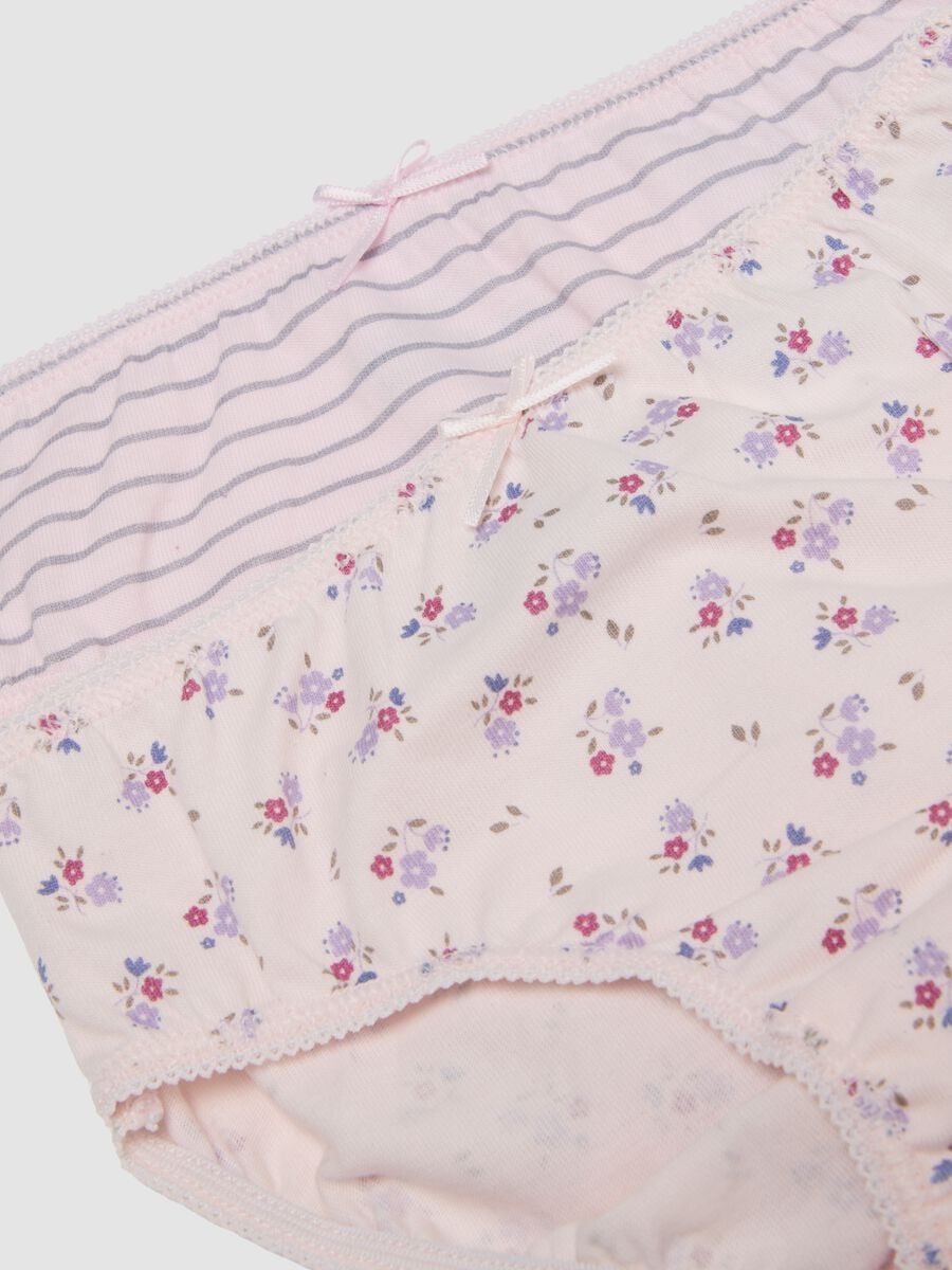 5er-Pack rosa Slips aus Bio-Baumwolljersey f&uuml;r Baby- und Kleinkindm&auml;dchen_3