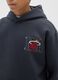 Kids' Blue Regular Fit Cotton Blend Sweatshirt Miami Heat_2
