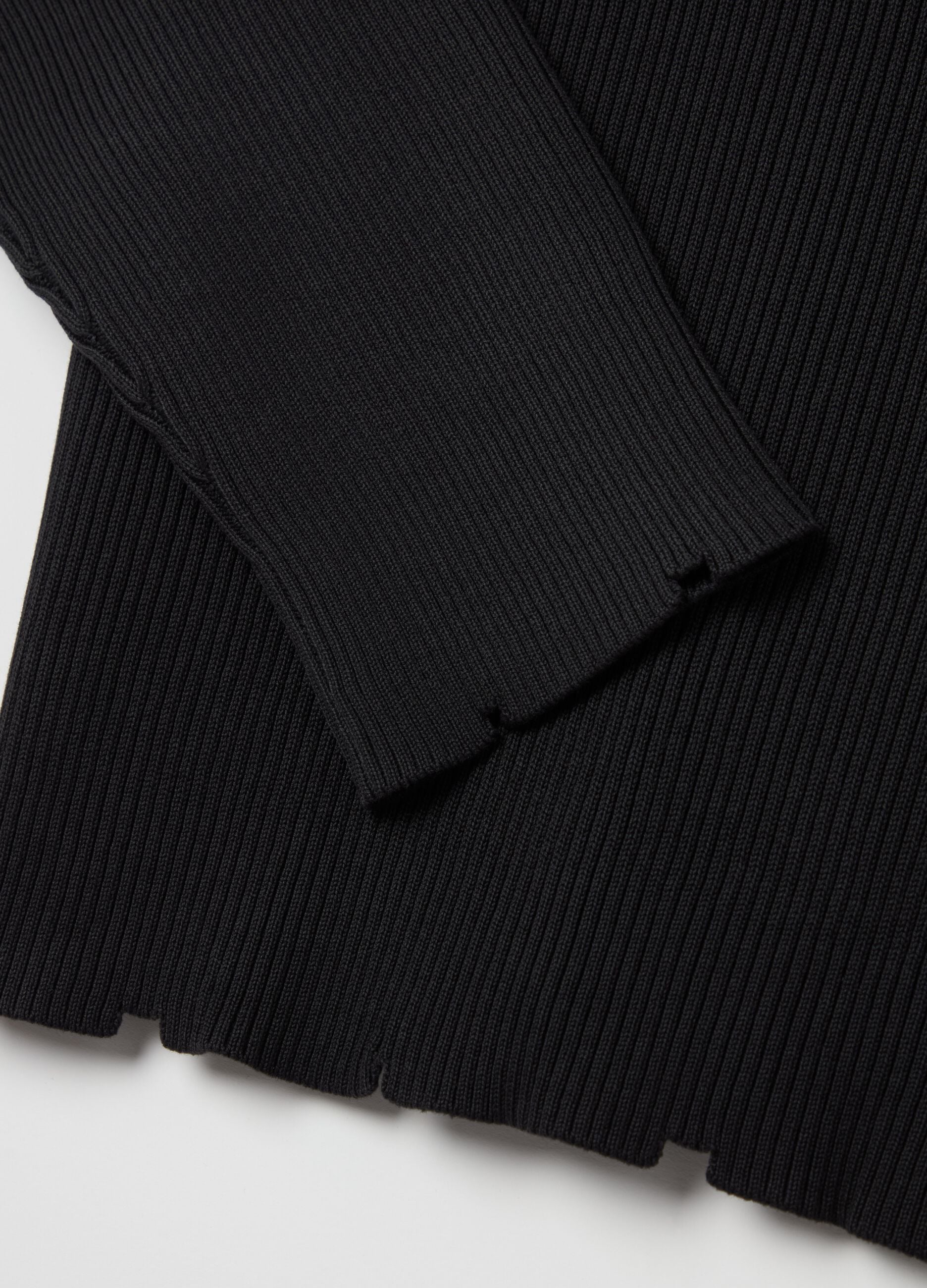 Light Knit Crewneck Black