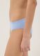 Regular fit blue stretch cotton briefs with lace details_3