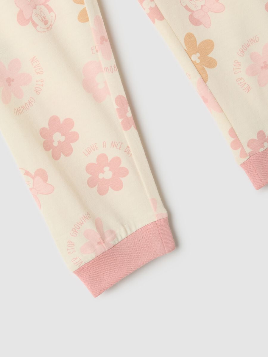 Regular fit multicolour floral pyjamas in pure cotton for baby girls_3