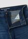 Dark blue stretch cotton denim jeans, regular fit_5