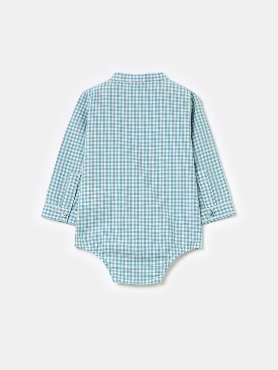 Bodysuit shirt with gingham pattern_1