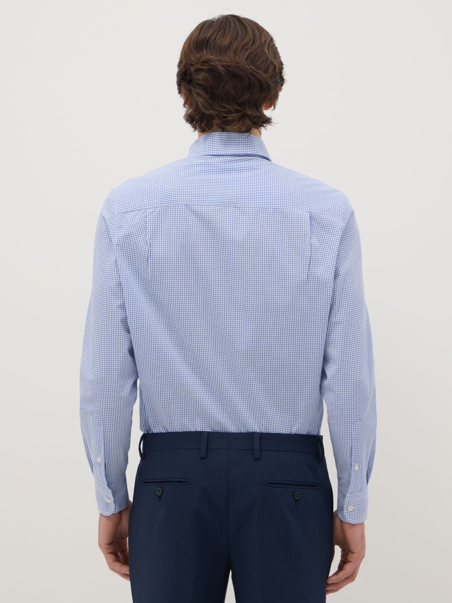 Multicolour Check Slim Fit Cotton Blend Shirt Easy Iron_2