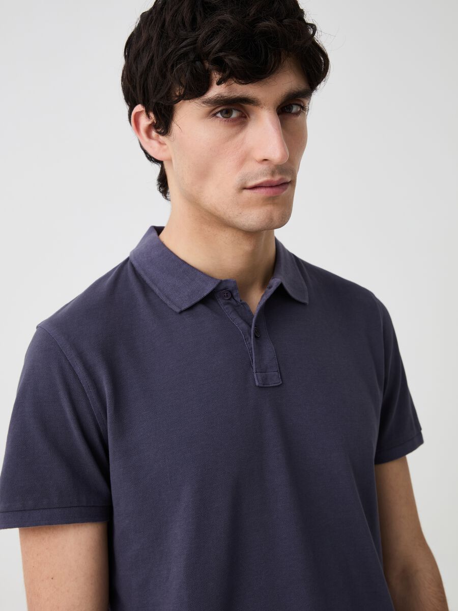 Regular-fit polo shirt in cotton piquet_1