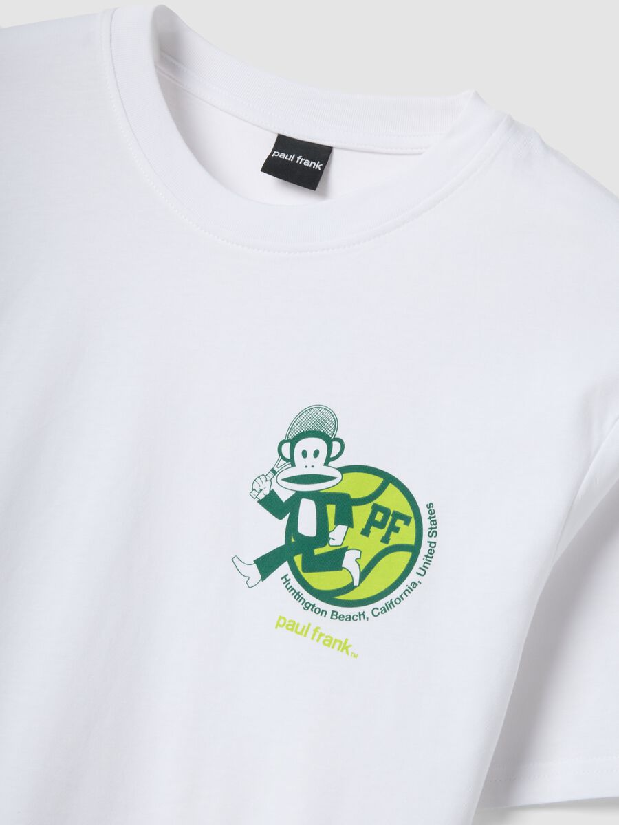 Wei&szlig;es T-Shirt aus reiner Baumwolle mit Paul-Frank-Print, Regular Fit_5