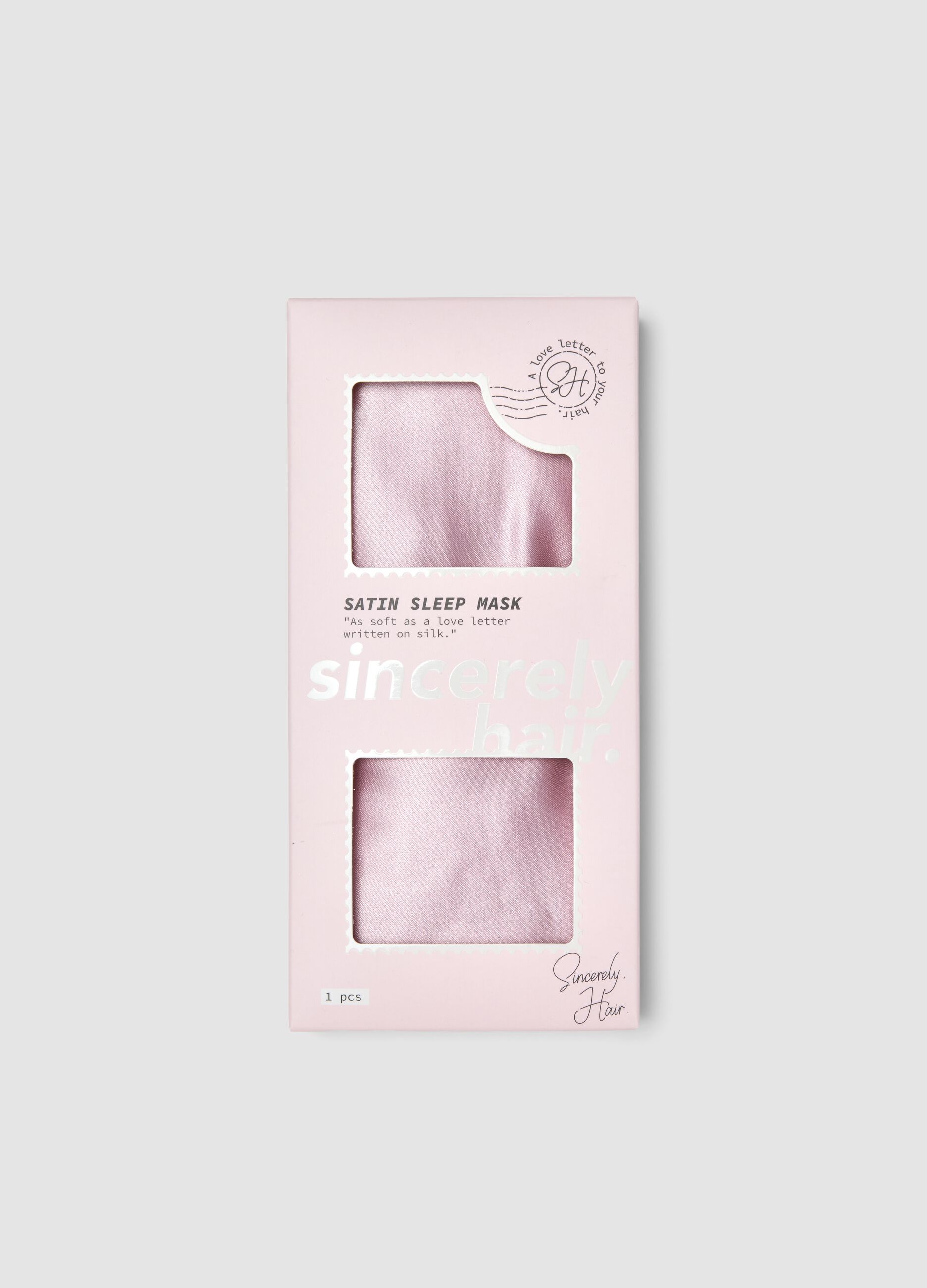 SINCERELY HAIR Satin-Schlafmaske in Mauve