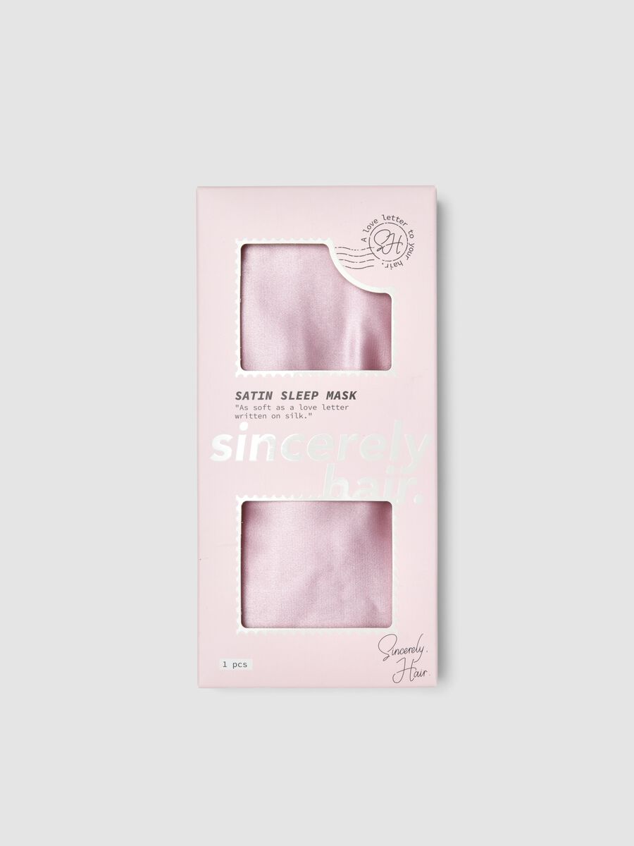 SINCERELY HAIR Masque de sommeil en satin mauve_0
