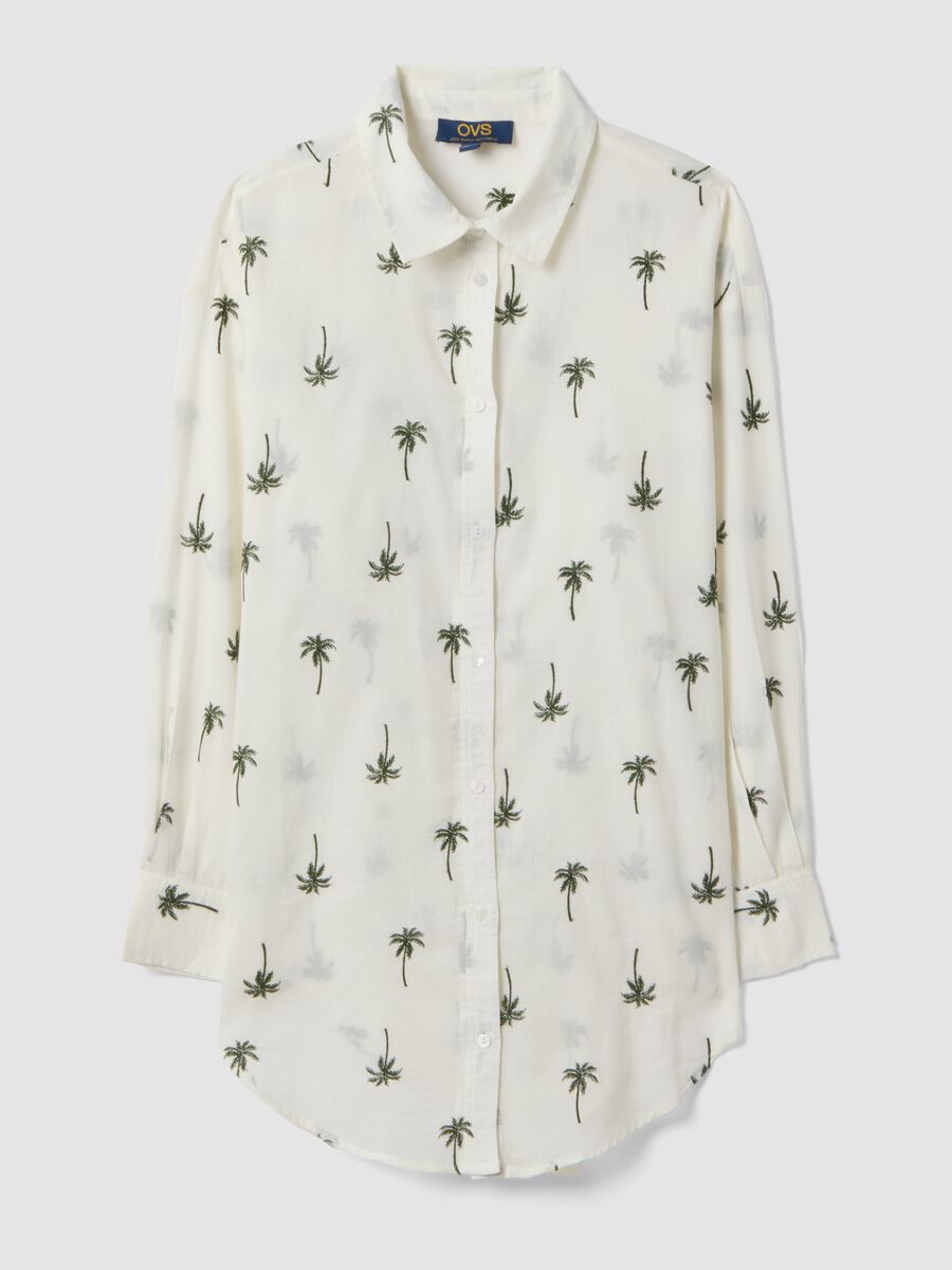 Caft&atilde; branco em puro algod&atilde;o org&acirc;nico com estampado de palmeiras_4