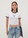 White stretch cotton T-shirt with Stitch print, regular fit_0