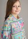 Girl's multicolour pure cotton shirt with floral pattern_2