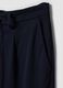 Blue 4-way stretch regular-fit trousers with Easy Iron finish_1