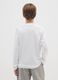 Boys' Long Sleeve White Cotton Top Regular Fit_1
