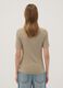 Wei&szlig;es, gestreiftes T-Shirt aus elastischer Viskose_3