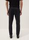 Black stretch carrot-fit chino trousers_2