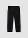 Black pure cotton five-pocket trousers_0