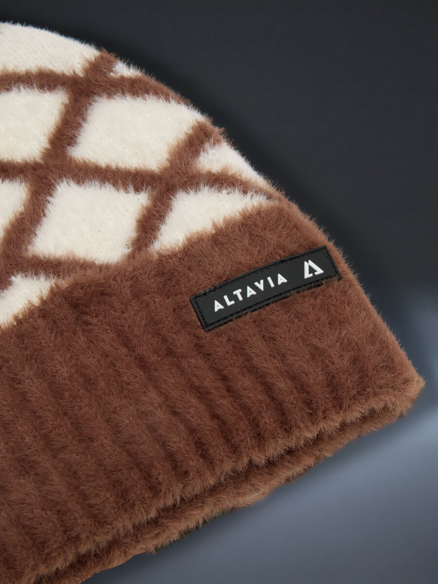 Knitted diamond-pattern beanie ALTAVIA WITH DEBORAH COMPAGNONI_2
