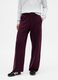 Women's Purple Cotton Blend Trousers_1