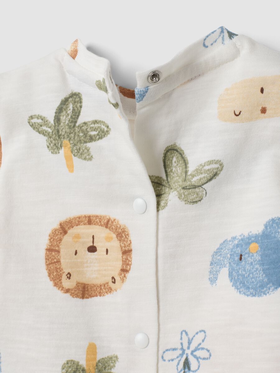 Multicolour pure cotton set with printed T-shirt and shorts for baby_3