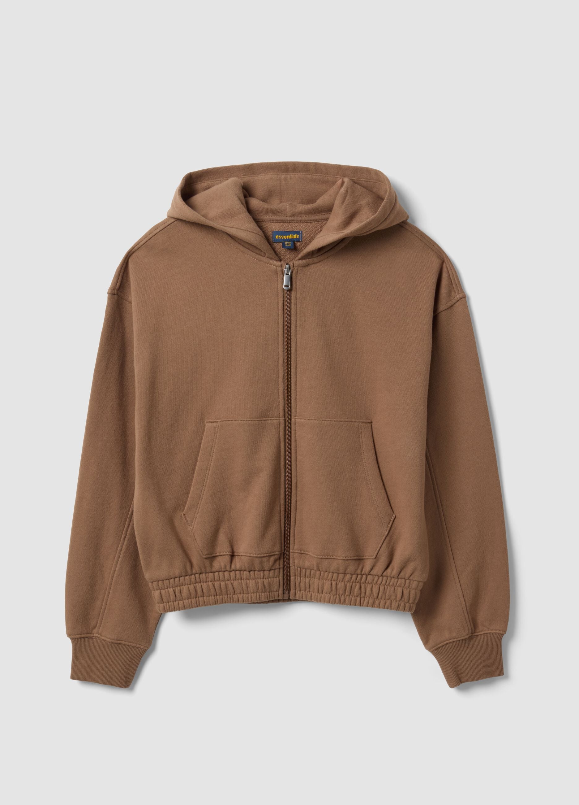 Brown organic cotton hoodie