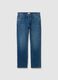 Straight fit blue jeans in pure cotton_4