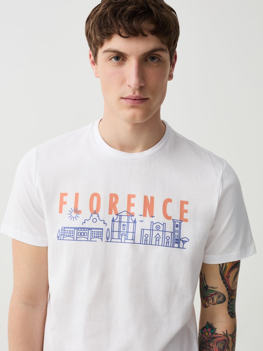 Camiseta de algodón estampado Florencia_1