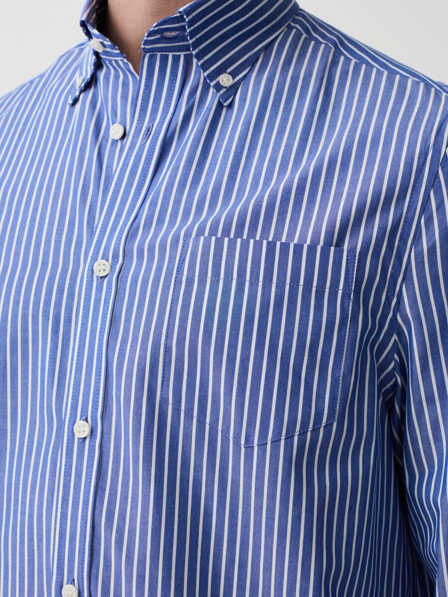 Regular-fit striped shirt with pocket_1
