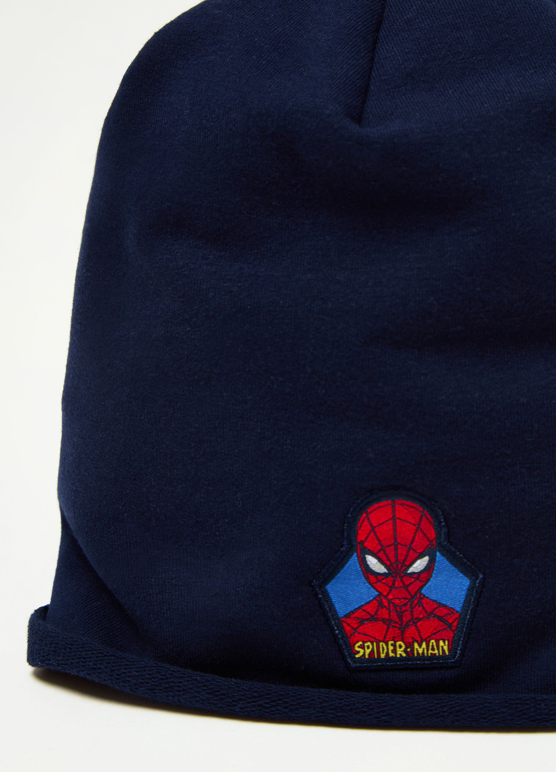 Organic cotton hat with Spider-Man patch