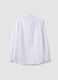 White regular-fit pure cotton shirt with cutaway collar_1