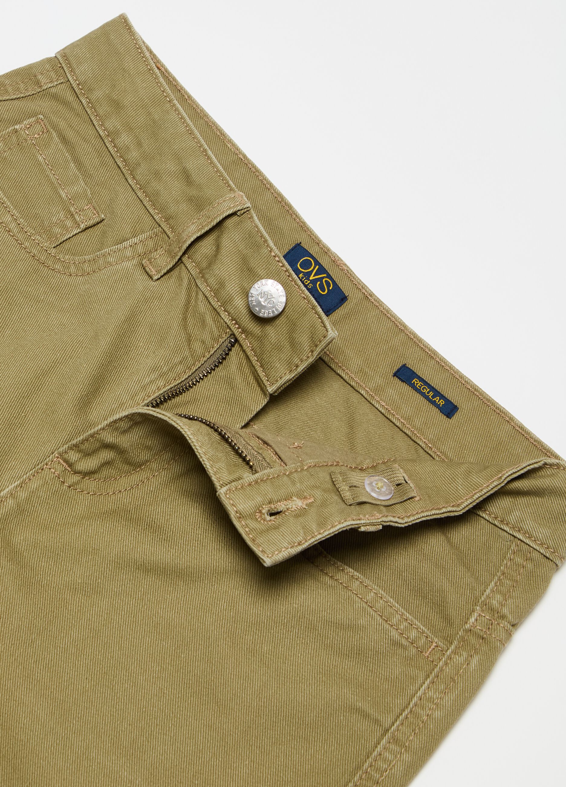 Cotton Bermuda shorts with five pockets