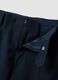 Blue formal regular-fit stretch viscose trousers_1
