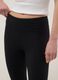 Schwarze Skinny-Leggings aus Stretch-Baumwolle_3