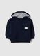 Blue pure cotton hoodie sweatshirt regular fit for baby_0