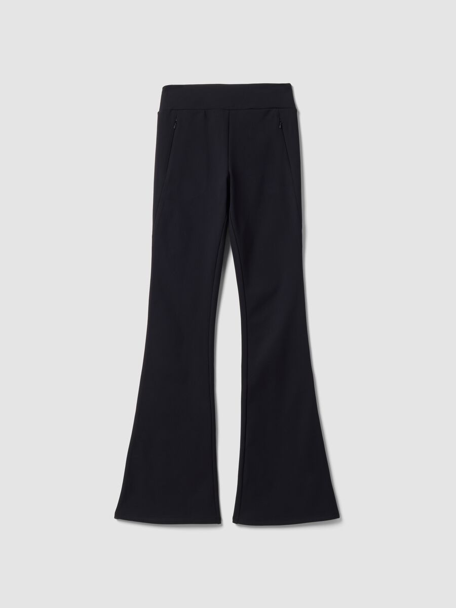 Black flared stretch trousers ALTAVIA STUDIO_4