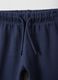 Children's blue cotton jogger trousers with regular fit_2