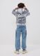 Light blue pure cotton cargo jeans with elasticated waist, relaxed fit_2