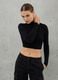 High Neck Knit Top Black_2