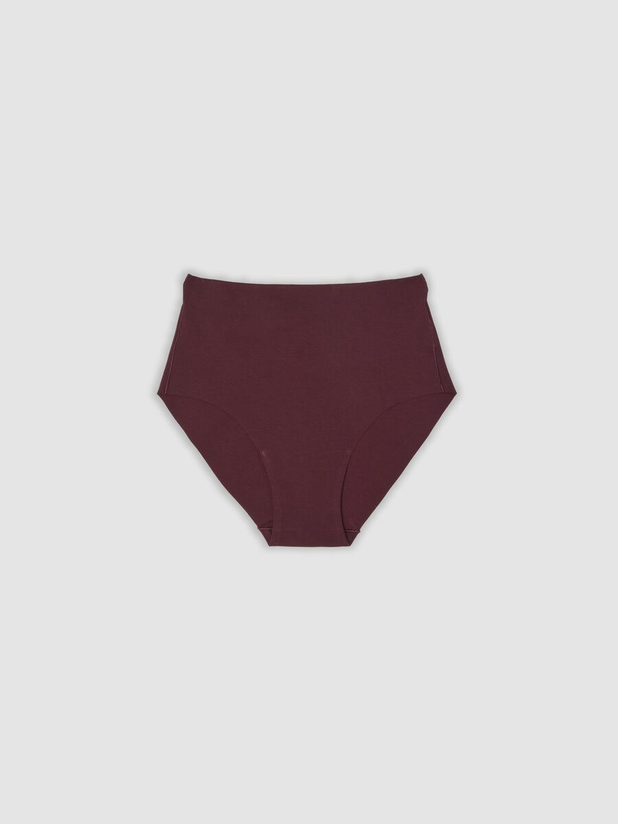 Slip viola a vita alta in cotone organico elasticizzato_4
