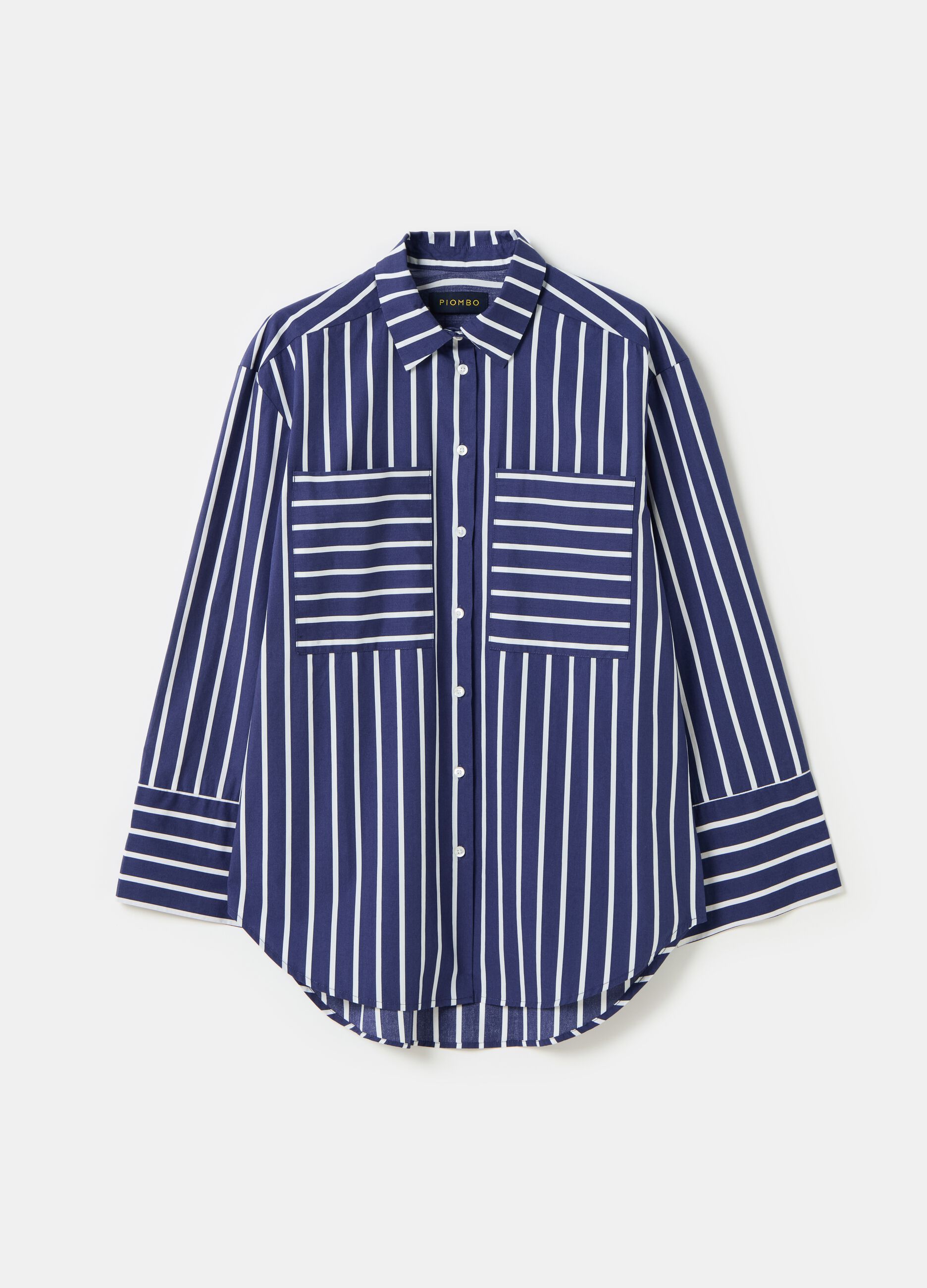 Striped shirt with pockets