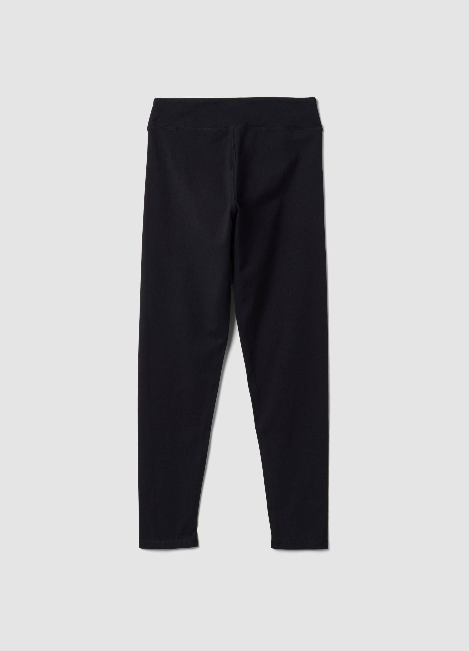 Schwarze Slim-Fit Leggings aus elastischer Baumwolle