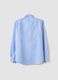 Hellblaues Oxford-Hemd aus reiner Baumwolle mit Haifischkragen, Slim Fit_1