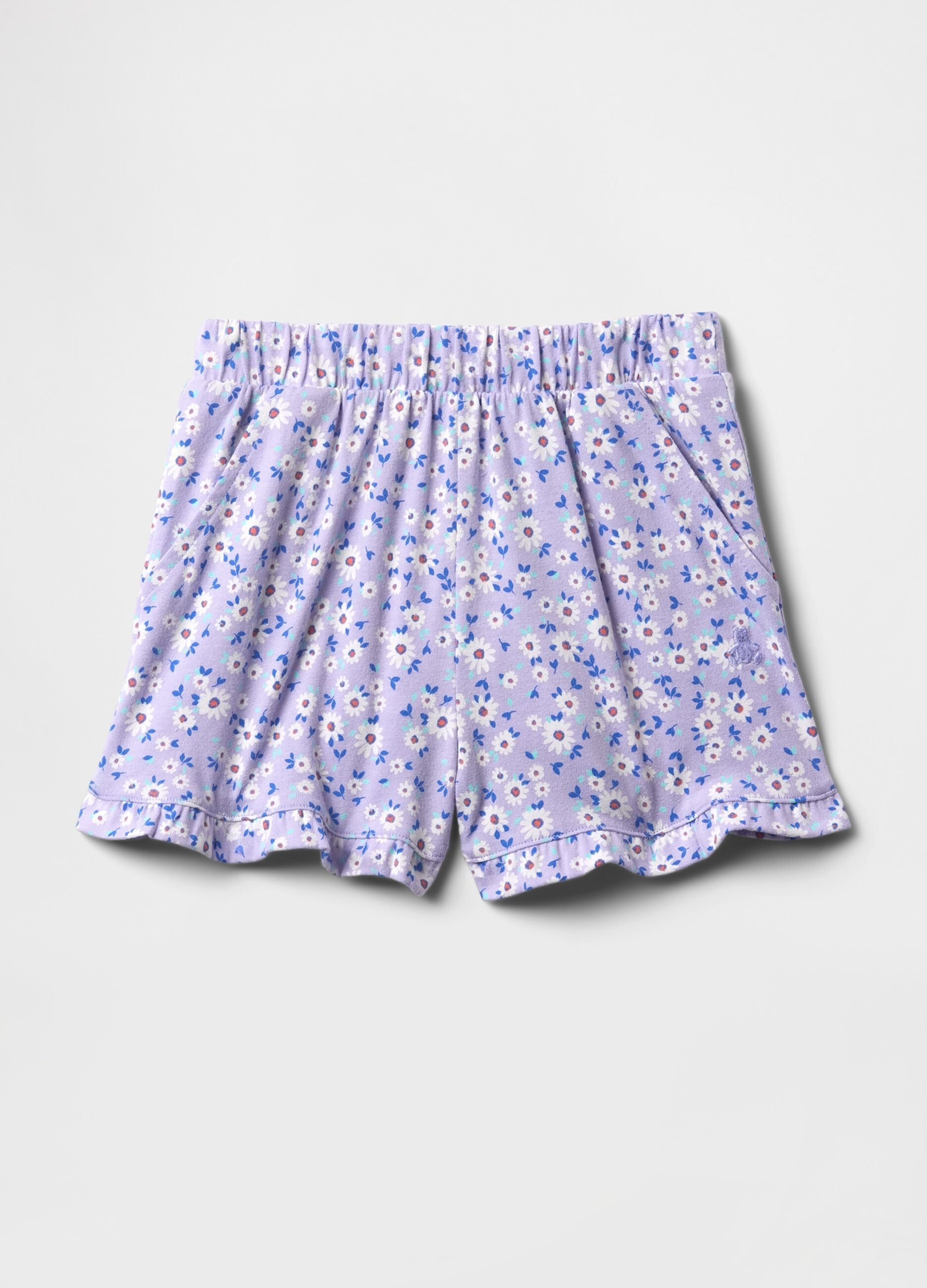 Spring Summer 2025 Purple Floral Shorts