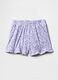 Spring Summer 2025 Purple Floral Shorts_0