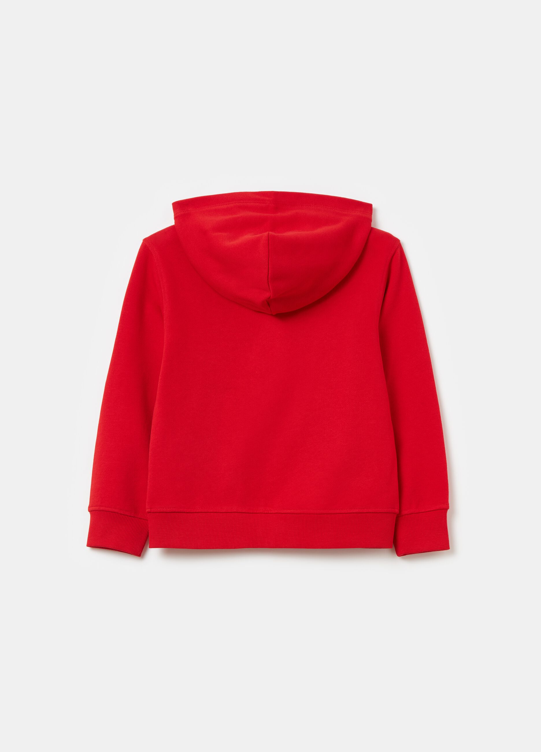 Essential organic cotton full-zip sweatshirt with hood