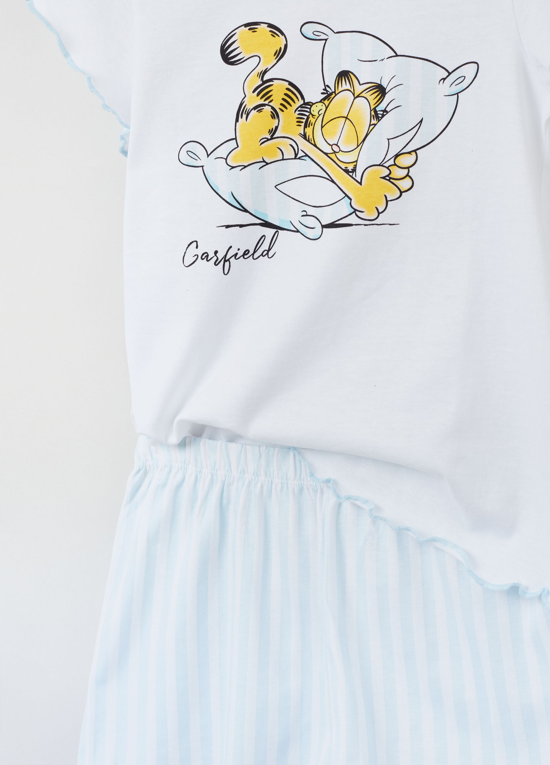 Pijama de algodón con estampado Garfield