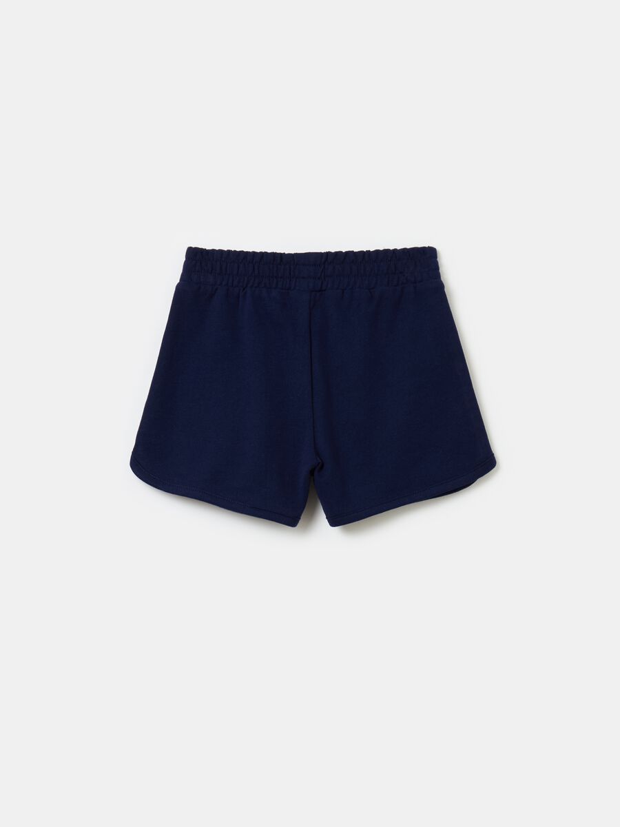 Plush shorts with diamantés_1