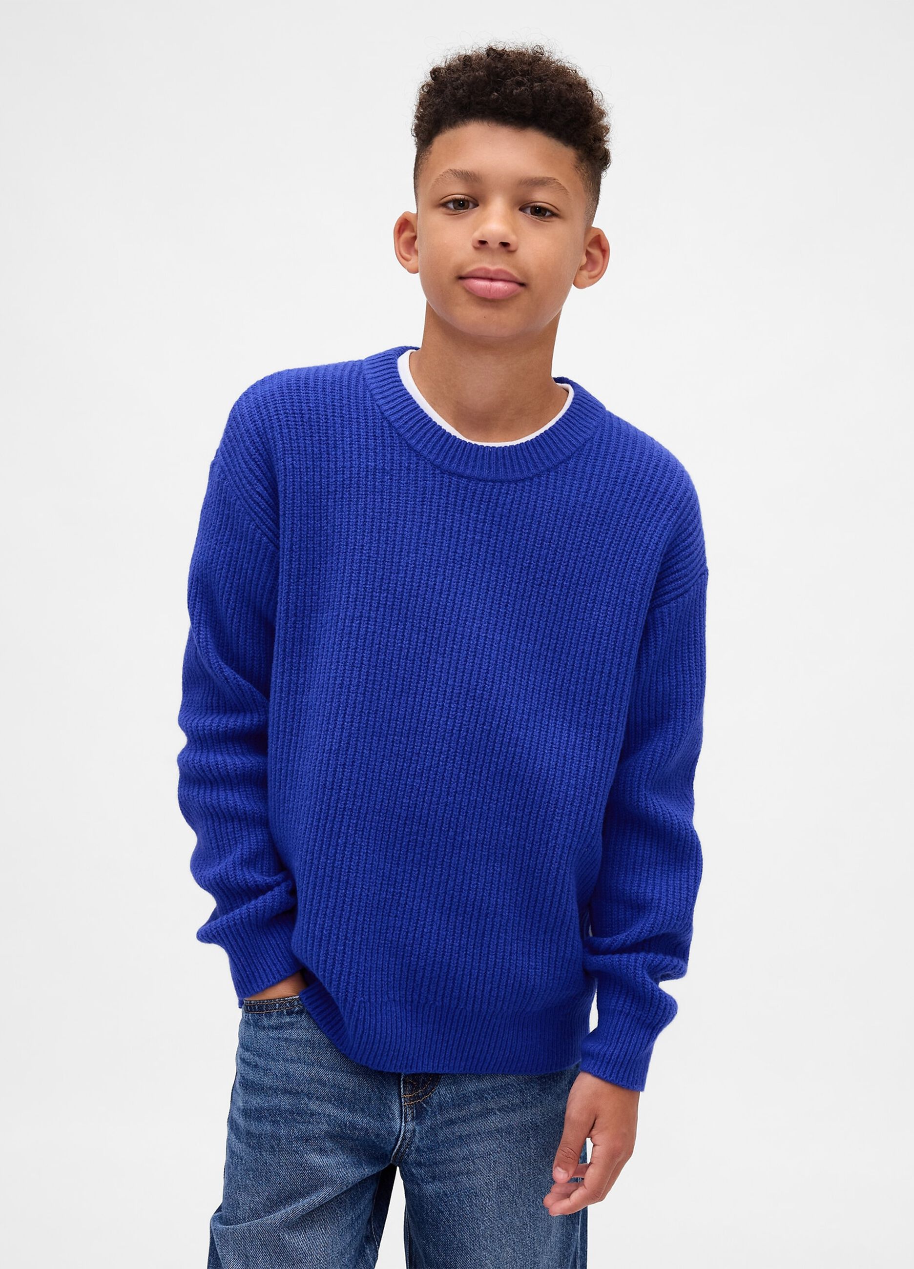 Knitted Blue Jumper