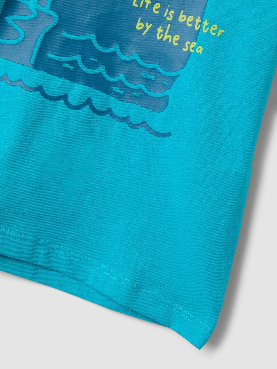 Light Blue Organic Cotton Short-Sleeve T-Shirt_3